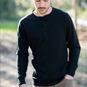 Men’s Black Henley